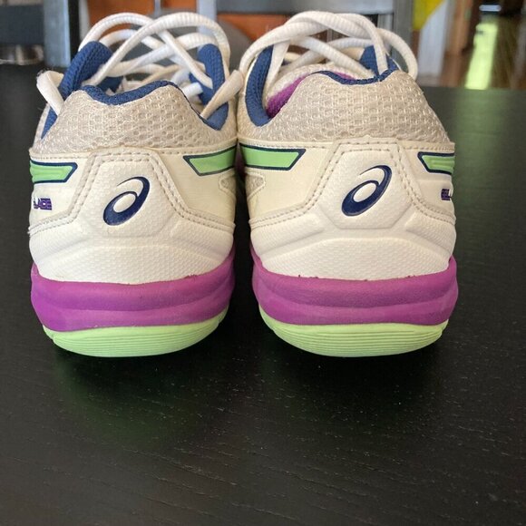Asics Gel-Blade 5 Women's Court Shoes, White/Pistachio/Grape/Size 6.5 - Picture 8 of 13